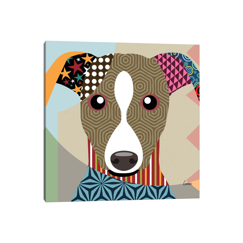 Whippet by Lanre Studio - Wrapped Canvas Print, 66.04 cm H x 66.04 cm W x 1.91 cm D
