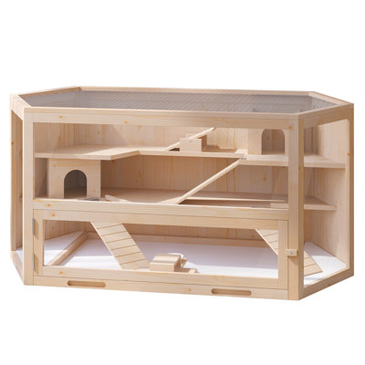 Cage pour animaux 3 niveaux Hannan