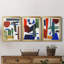 «Colorful Shapes II», reproduction encadrée de qualité supérieure - prête à être accrochée-1949687011-1949687008
