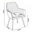 Ensemble de 2 chaises de salle à manger en similicuir - chaises d'appoint modernes à dossier moyen avec pieds en métal - Chaises rembourrées confortables pour le salon, la chambre à coucher, la salle de réception (brun whisky, ensemble de 2)-1468615875
