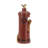 16.2X11x26.8" Red Fire Hydrant Water Fountain With Dog And Bird Accents