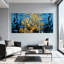 Underwater Coral Reef Fish Scene, ensemble de 3 reproductions d'art sur toile-458189390