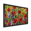 Red Poppies Spring Flower - reproduction de cadre flottant sur toile-389206163-389206160