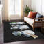 Tapis noir de Noël bonhomme de neige lavable à la machine intérieur / extérieur Xhevrie-1270255256