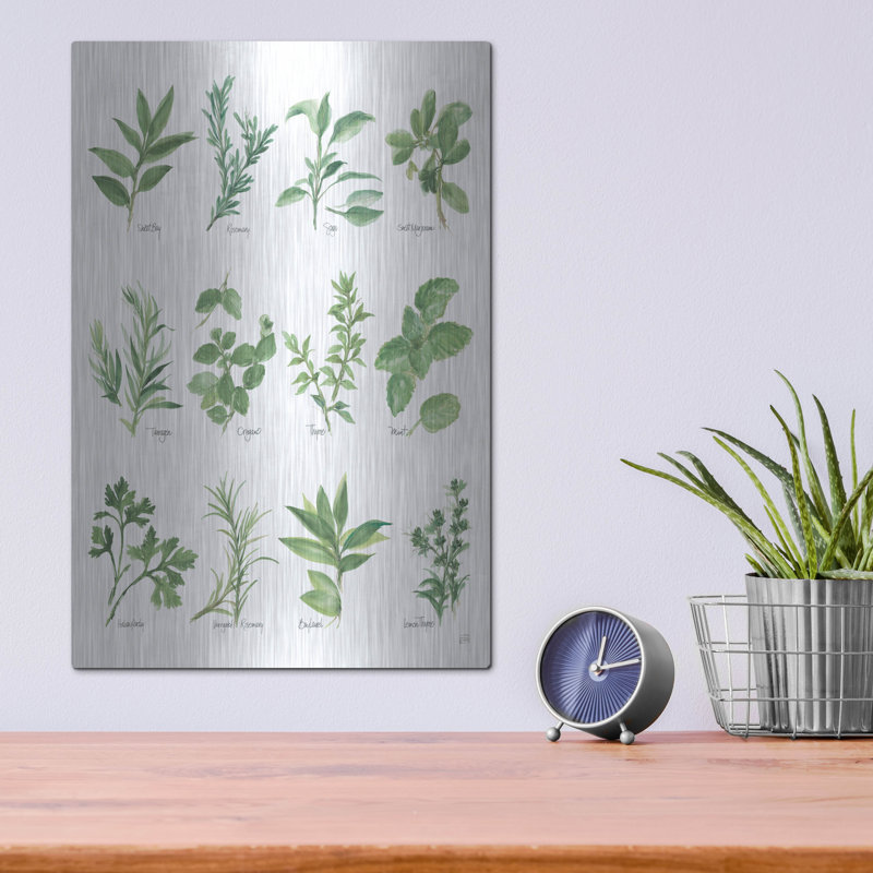 "Tableau des herbes" par Chris Paschke, H 16 po x l 12 po