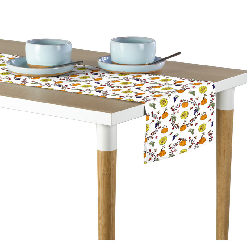 Kaplan Harvest Bounty Circle Table Runner, 14" W x 108" L
