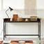 Table de canapé avec prise électrique, console