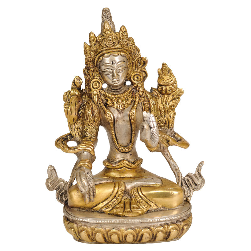 Figurine blanche Tara (divinité bouddhiste tibétaine)