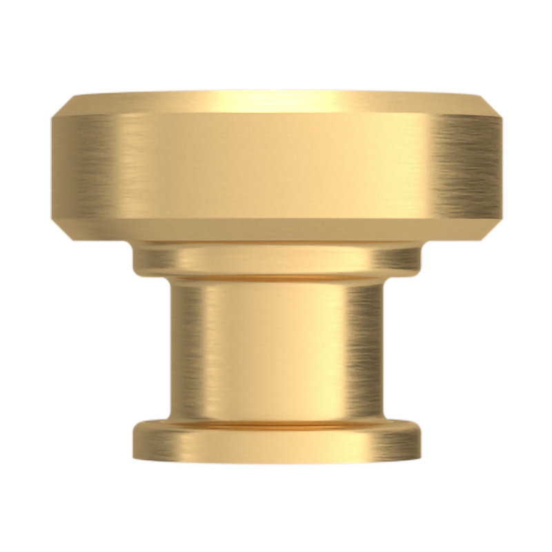 4410 Bevel Knob, 1.25", Satin Brass
