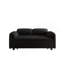 Conception centrée sur le canapé: canapé-lit en velours de 54 pouces à double usage - un élégant lit escamotable noir pour votre salon-199333668