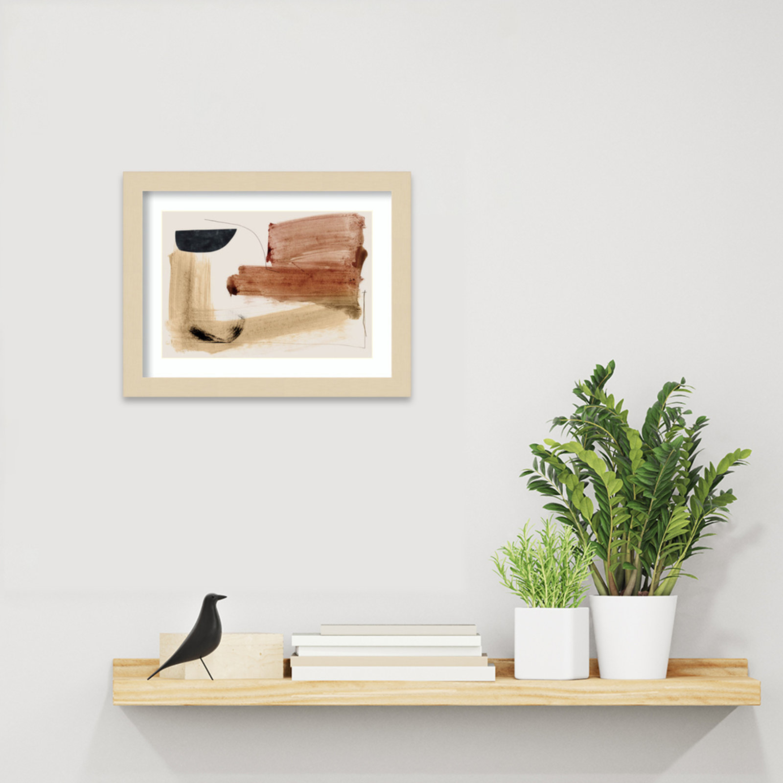 Cleve "Cooking" Print by Dan Hobday, Brown, 10" H x 13" W