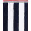 Dash Navy Striped Beach Towel