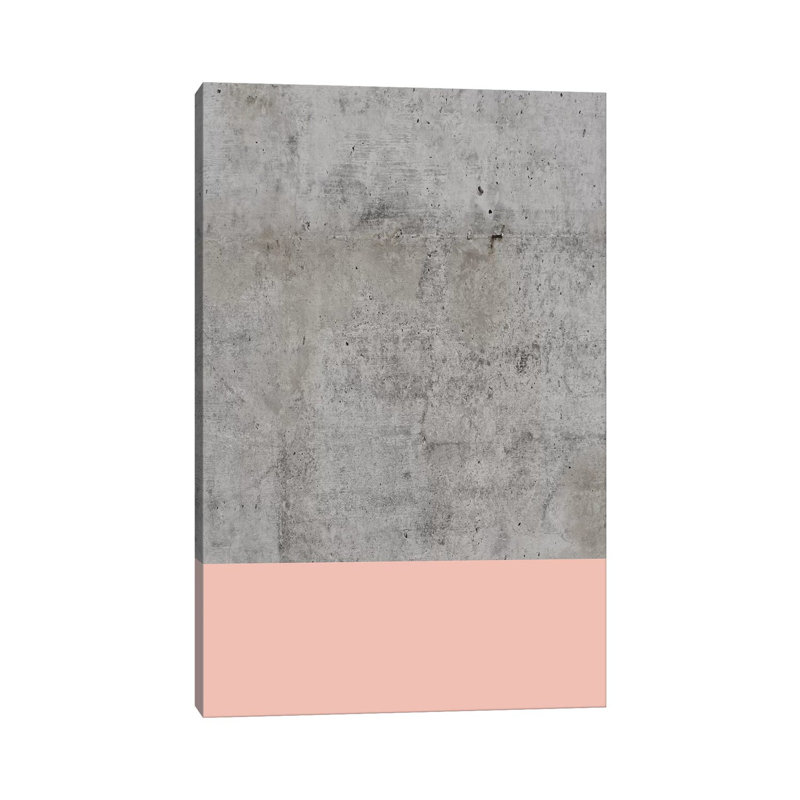 Blush On Concrete by Emanuela Carratoni - Wrapped Canvas Painting, 66.04 cm H x 45.72 cm W x 3.175 cm D