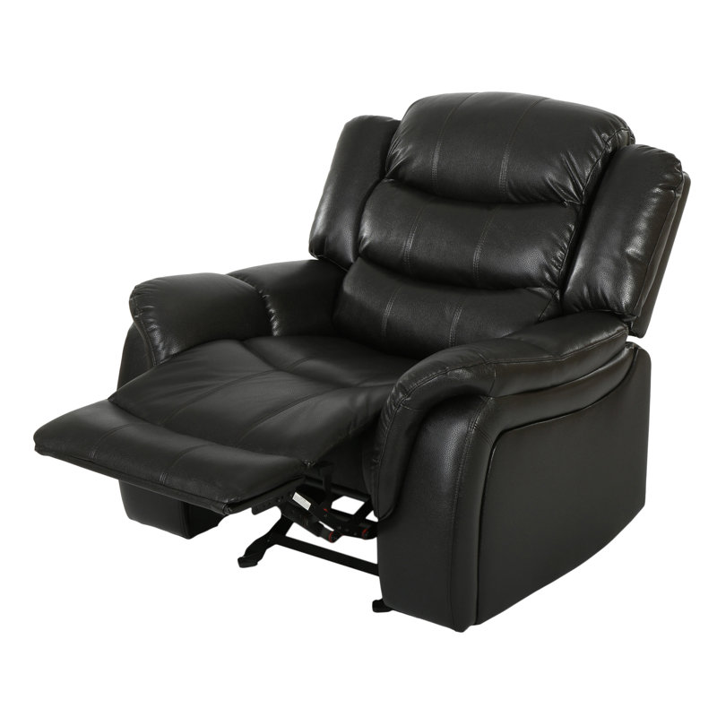 Classic Design Recliner, Black Berry PU Upholstery Recliner, Glider Recliner