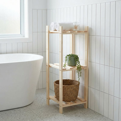 29cm W Solid Wood Shelving Unit