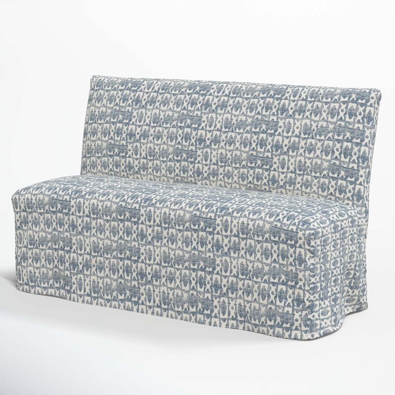 Banc de salle à manger Ivka, Blocs texturés bleus