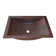 Antique Copper Metal Hand Hammered Rectangular Undermount Bathroom Sink