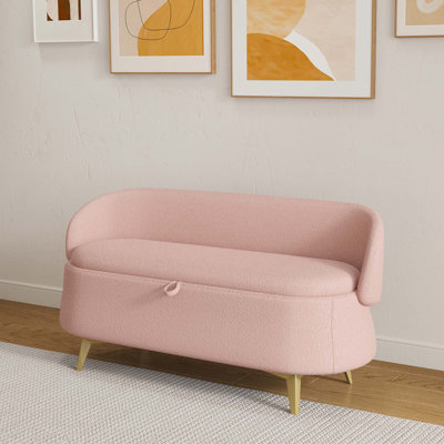 Multifonctionnel et long lit rectangulaire avec rangement et tabouret de canapé