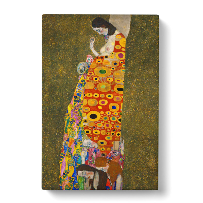 Hope II by Gustav Klimt - Wrapped Canvas Painting, 60cm H x 40cm W x 3cm D