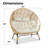 Damarie 2-Person Wicker Rattan Egg Chair-227551409