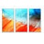 Huile sur toile texturée, composition VI - ensemble de 3 reproductions sur toile-1345467110-1345467098