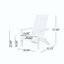 Chaise de patio pliable en bois d'acacia avec charme rustique et rangement pratique pour la détente en plein air-1201592031