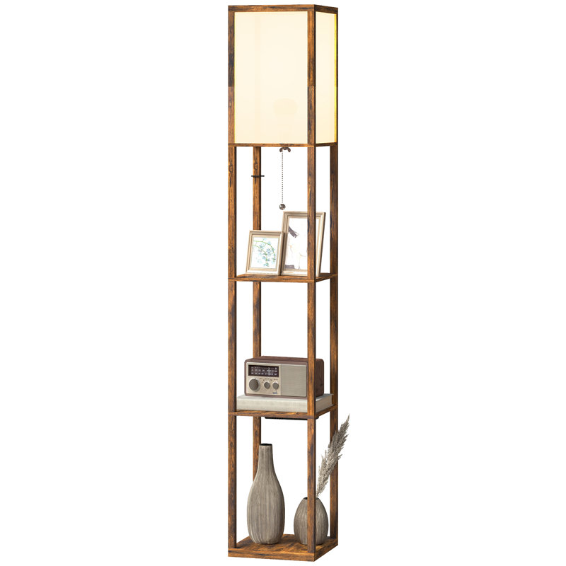 Retweet 160cm Column Floor Lamp, Rustic Brown