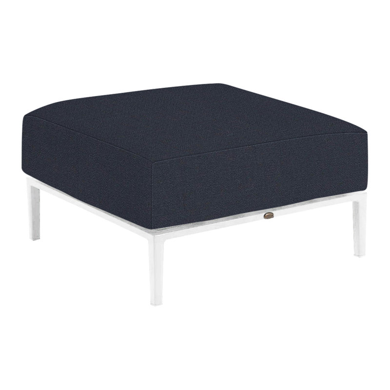 Repose-pieds Havana, Lin marine, No welt/Standard fill, Black