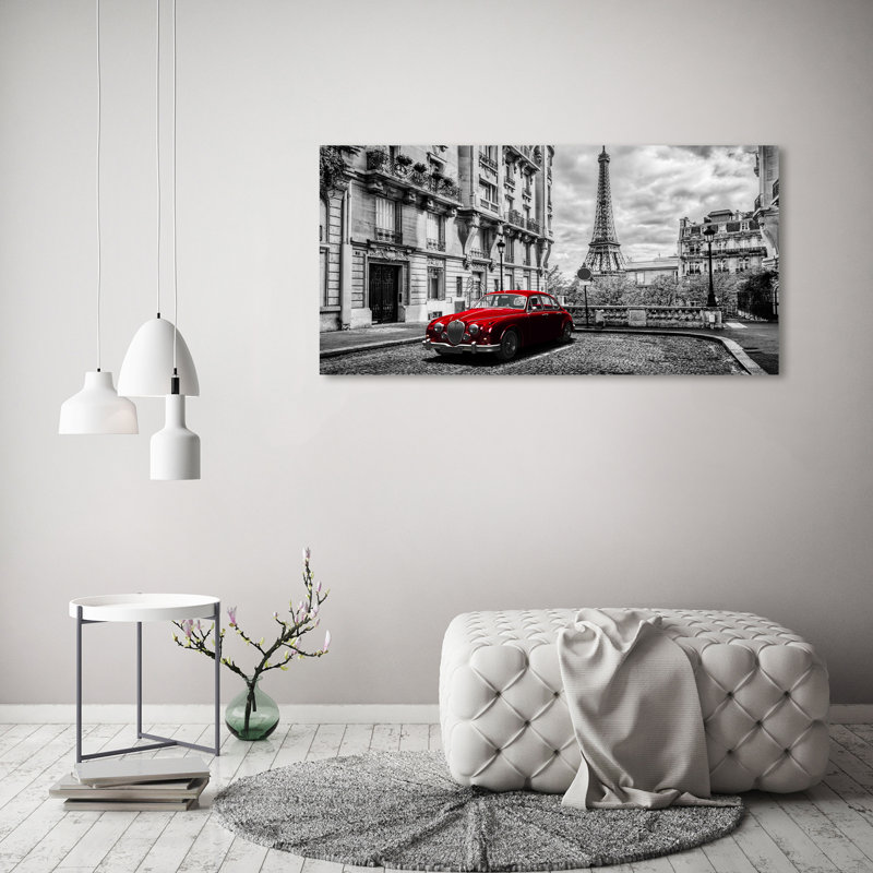 Red Limousine - Wrapped Canvas Print, 60cm H x 120cm W