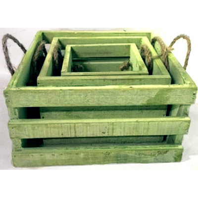August Grove Solid Wood Decorative Bin