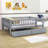 Full Size 2 Drawers Wooden Daybed with Fence-1395012533