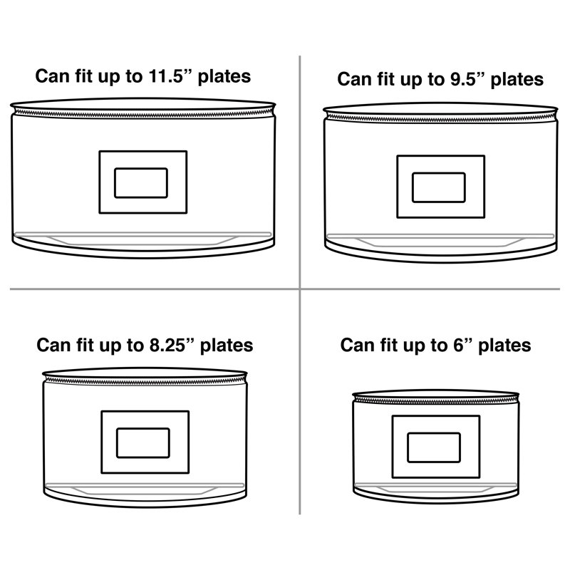 Fabric Dinnerware Storage Set