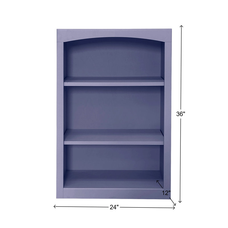 Bibliothèque classique Ossy, (3 tablettes) H 36 po x l 24 po x P 12 po, Bleu Wedgewood