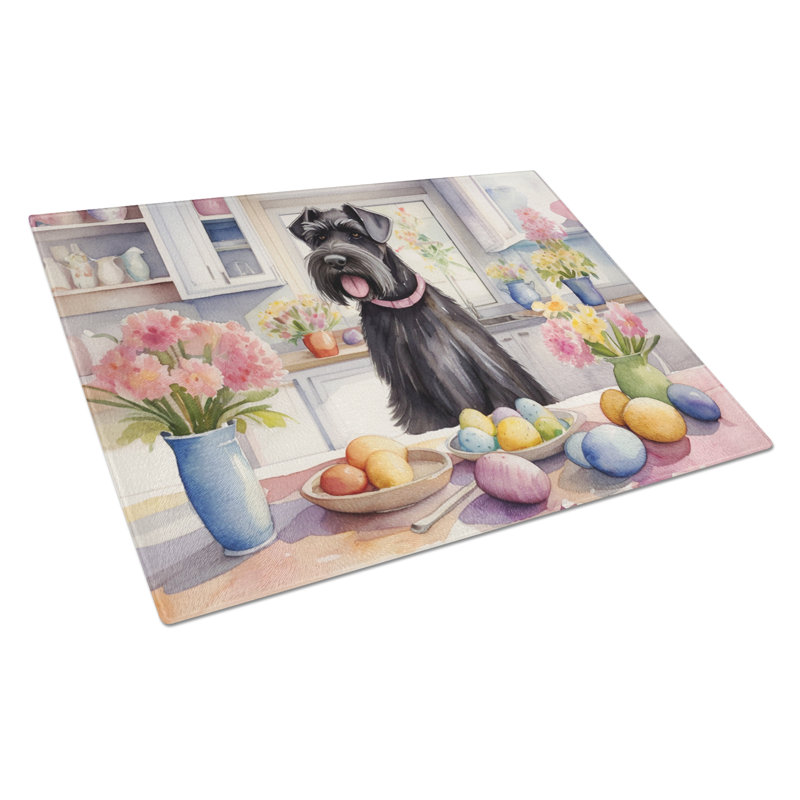 Planche à découper en verre Schnauzer