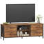 TV Stand Cabinet up to 55/65 Inch, TV Unit with 4 Drawers and 2 Open Shelves, TV Console Table for Living Room, Bedroom, Entertainment Room, Industrial, Rustic Brown-1459741240