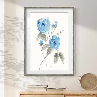 Velva - Matted and Framed Under Acrylic Glass, Large Living Room Wall Art