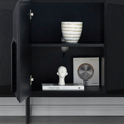 Simplicity Retro Solid Wood Sideboard Cabinet