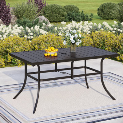 Arinya 60" L x 34.8" W Outdoor Table