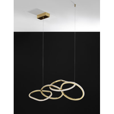 4 - Light Gold LED Unique/Statement Pendant