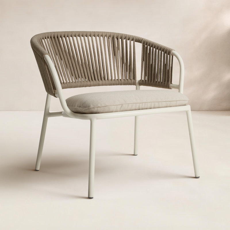 Mate Outdoor Lounge Chair, Linen Sunbrella®