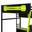 Lit mezzanine en bois avec bureau-1974885949