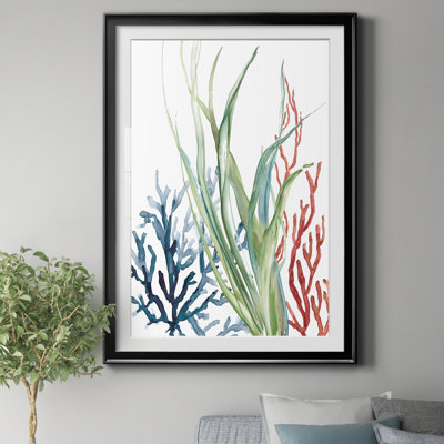 Ocean Garden II - Reproduction d'art graphique sur papier encadré