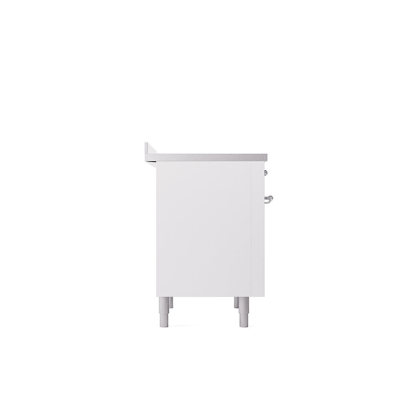 ILVE Nostalgie II 36 in Induction Range, White/Chrome