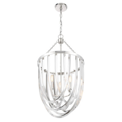 Jennings 3-Light Pendant in Polished Nickel
