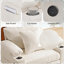 Chaise d'appoint rembourrée avec repose-pieds-474802804