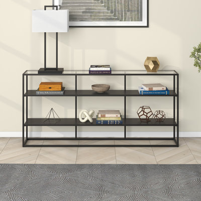Fallon 64'' Glass Top Console Table
