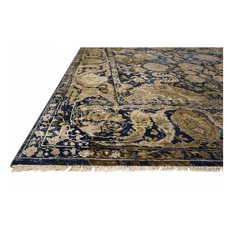 Shangri-La Hand Knotted Wool Indoor Rug, Rectangle 9' x 12'