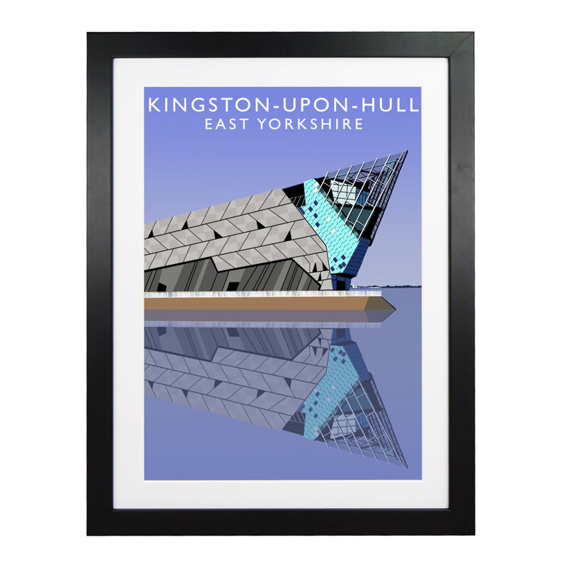Kingston-upon-Hull 2 by Richard O'Neil - Print, 43.5 cm H x 33.5 cm W x 2.2 cm D, Black Wood Frame