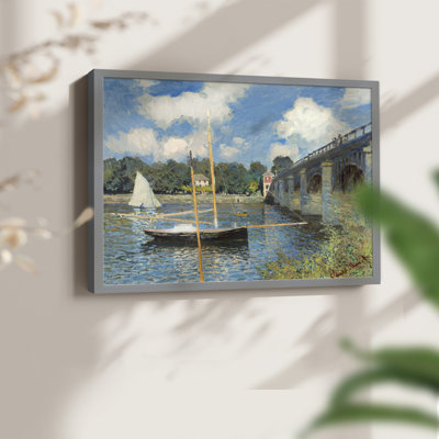 Le pont à Argenteuil - reproduction encadrée - réarmable
