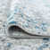 Electra Abstract Contemporary Blue/Gray High Low Pile Area Rug for Living Room, Dining Room, Bedroom